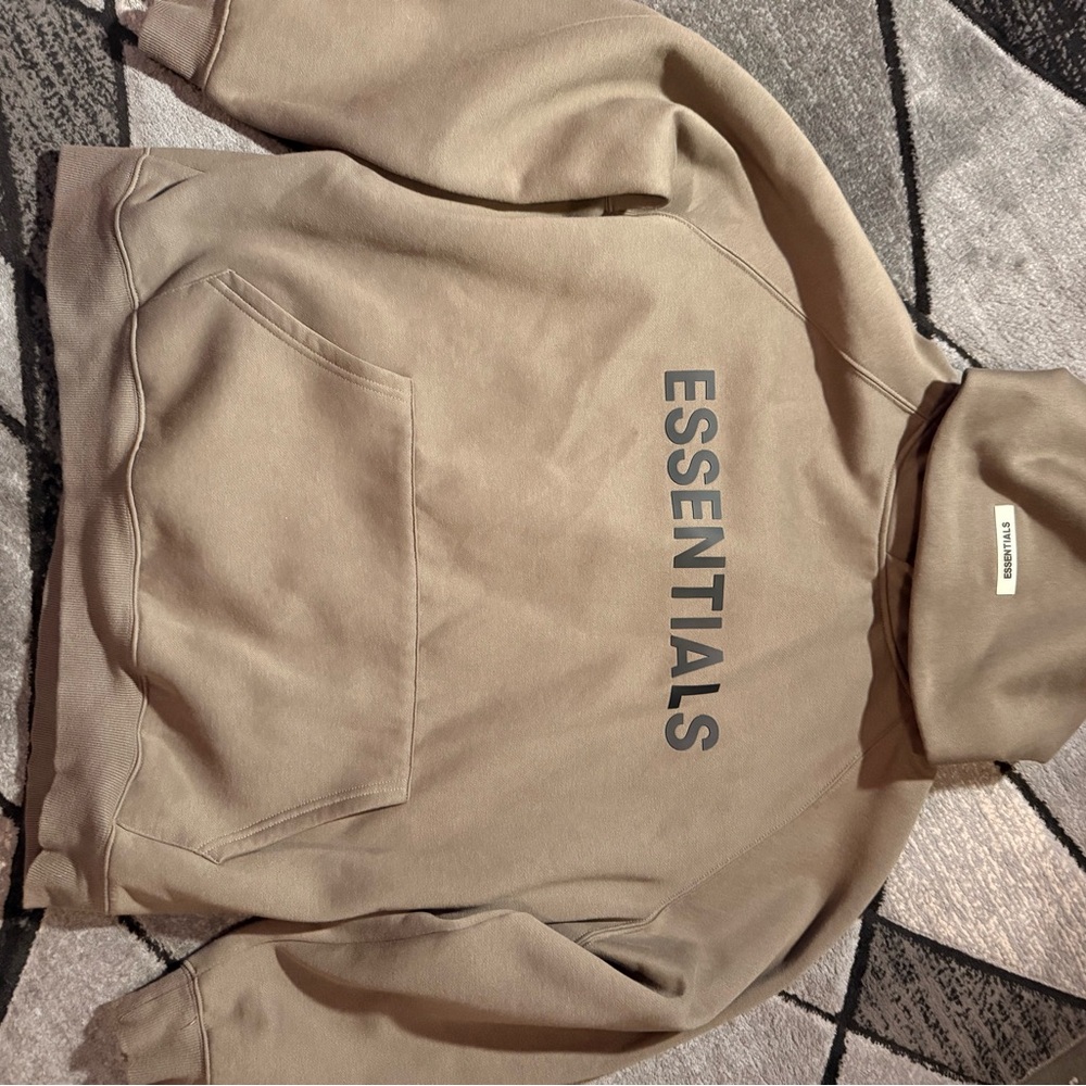 FEAR OF GOD Essentials Taupe Hoodie “Olive”